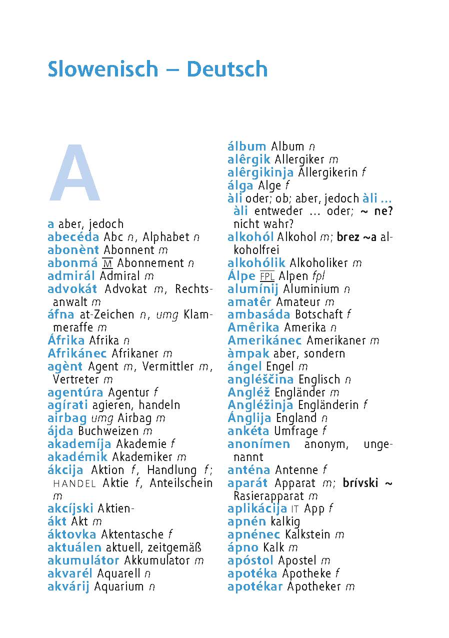 Langenscheidt Universal-Wörterbuch Slowenisch