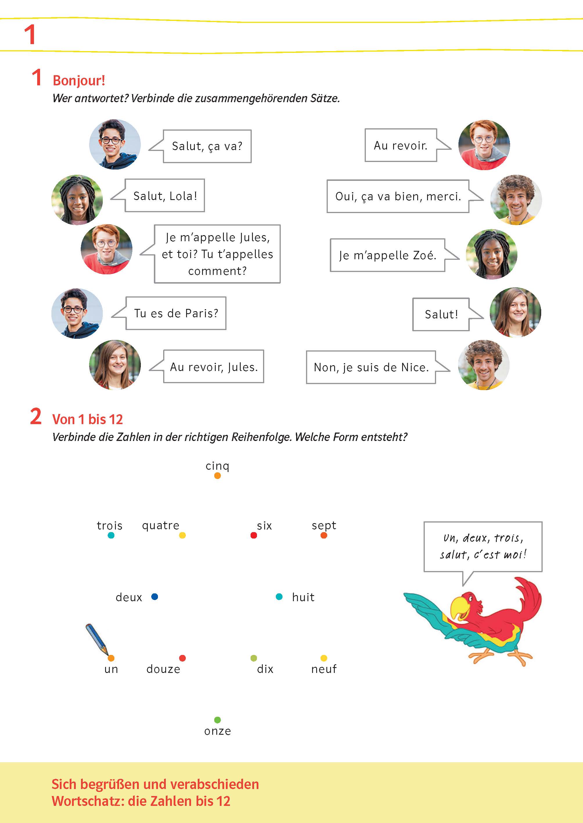 Découvertes 1 (ab 2020) - Übungsblock zum Schulbuch 1. Lernjahr