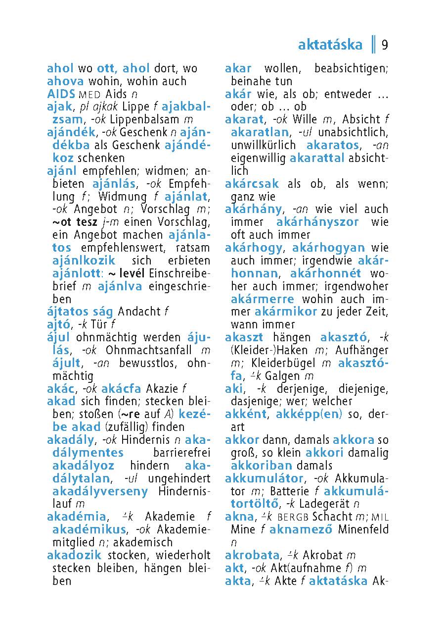 Langenscheidt Universal-Wörterbuch Ungarisch