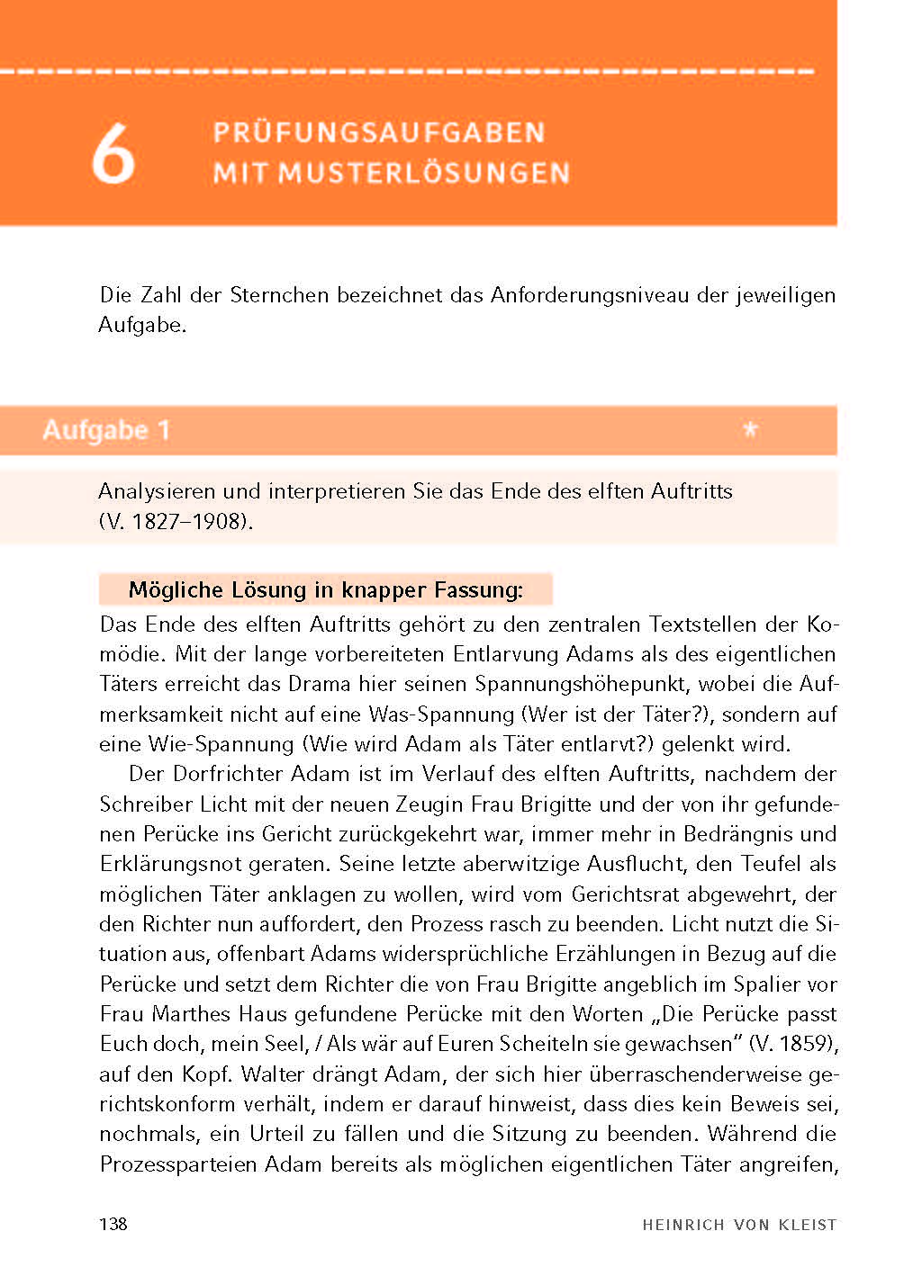 Der zerbrochne Krug von Heinrich von Kleist. - Textanalyse und Interpretation (incl. Variant)