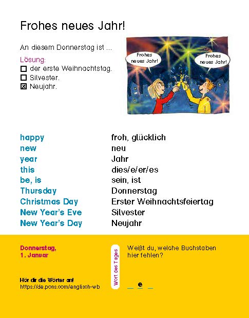 Langenscheidt Kinderkalender Englisch 2026