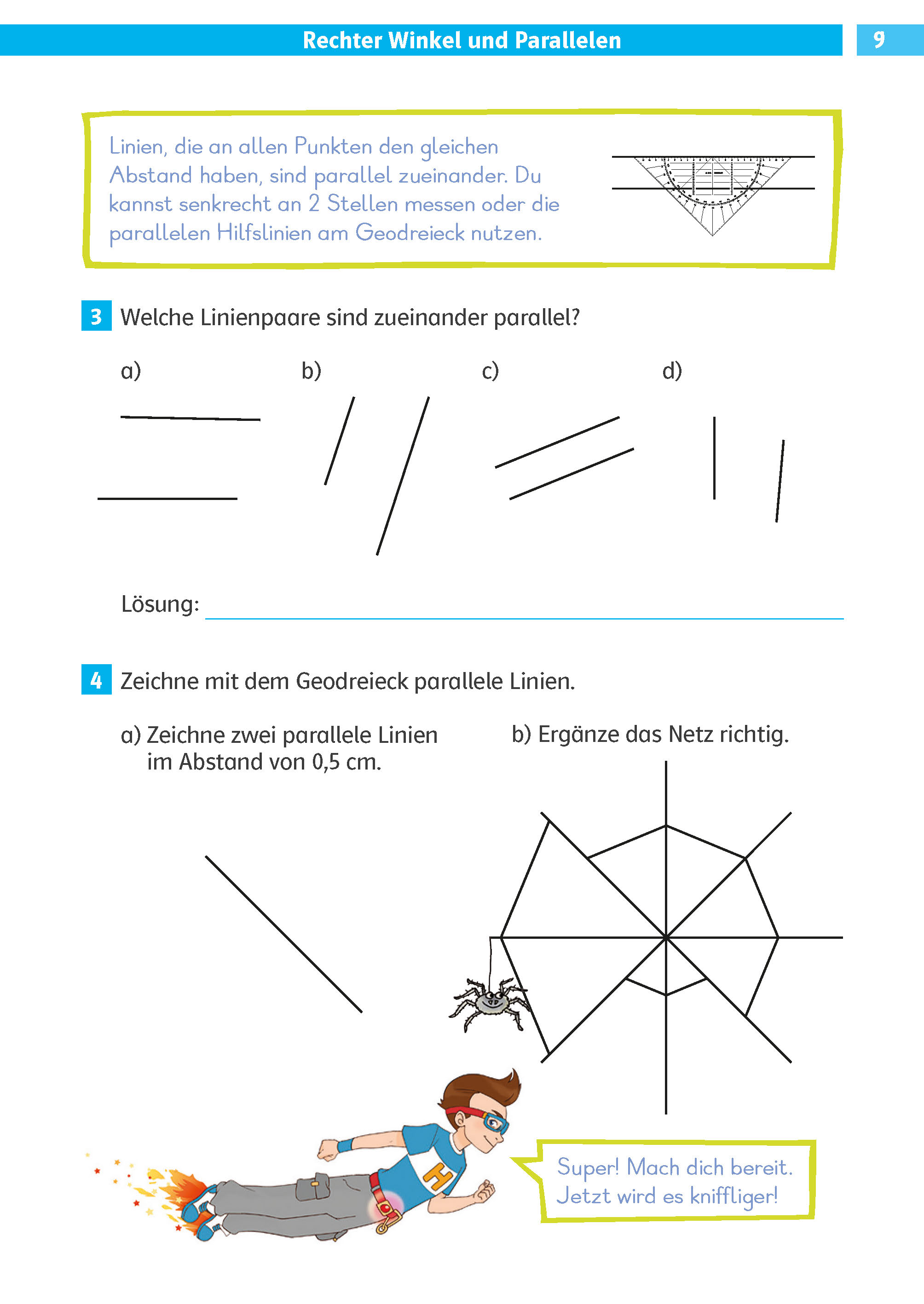 Klett Die Mathe-Helden: Geometrie 3./4. Klasse