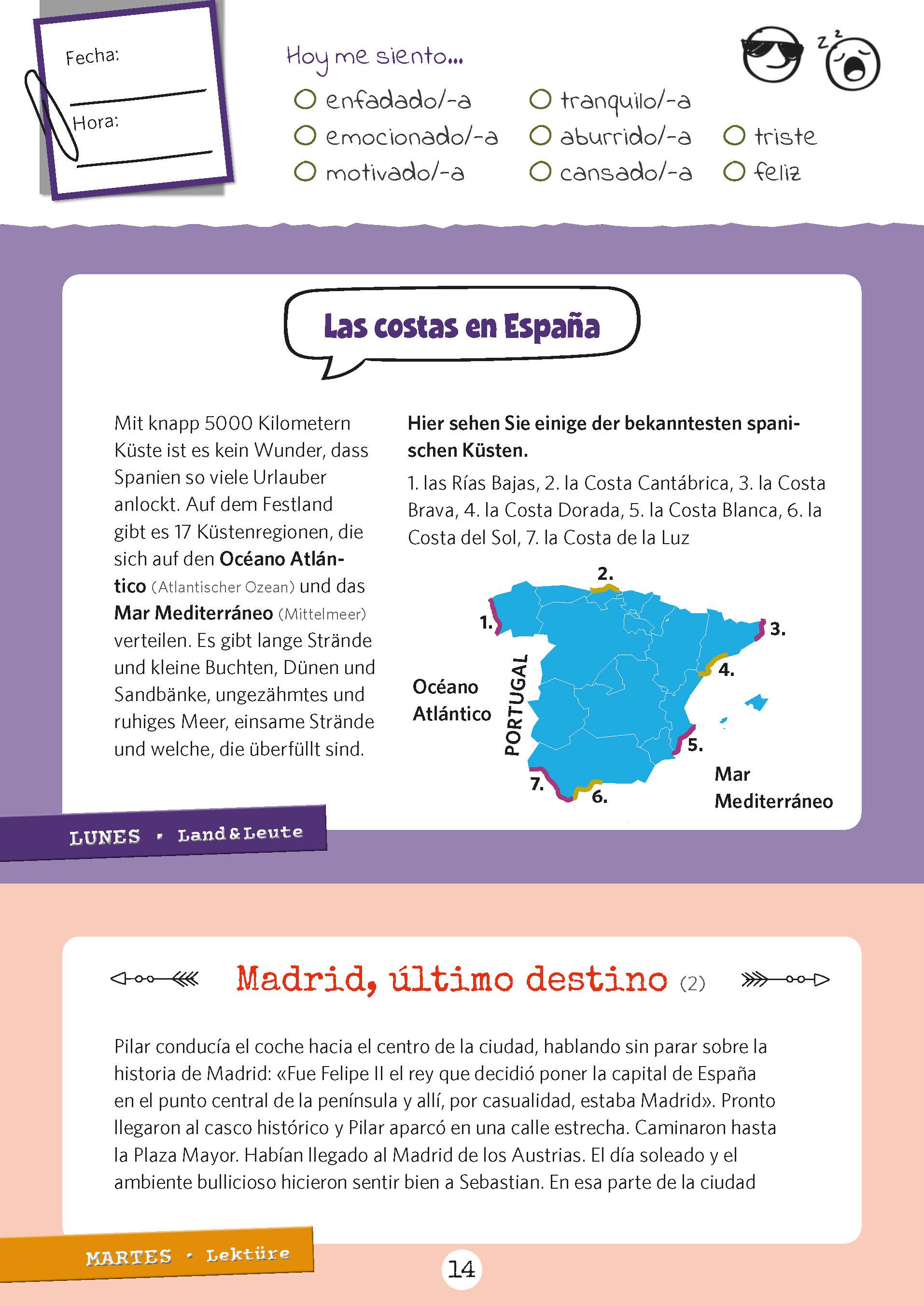 PONS 365 Auszeiten Spanisch