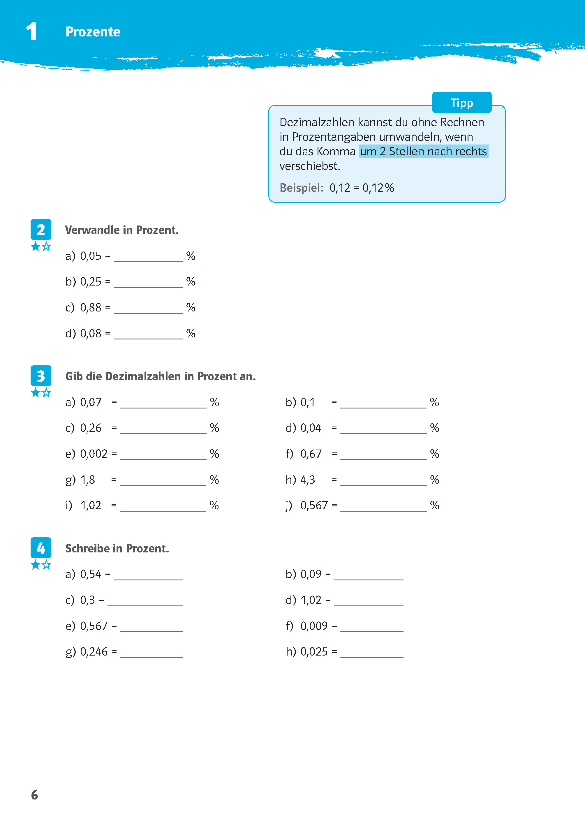 Klett 10-Minuten-Training Mathematik Prozente und Zinsen 6.-8. Klasse