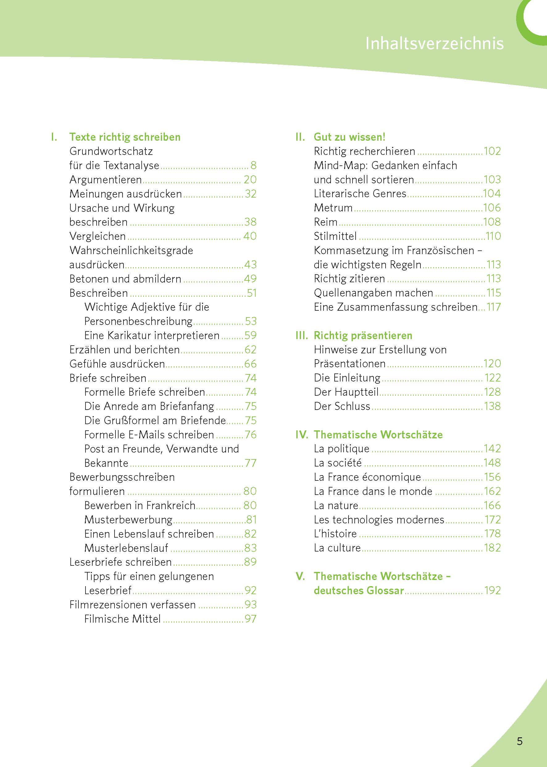 PONS Texte schreiben Französisch