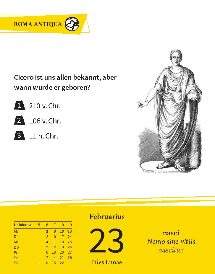 Langenscheidt Sprachkalender Latein 2026