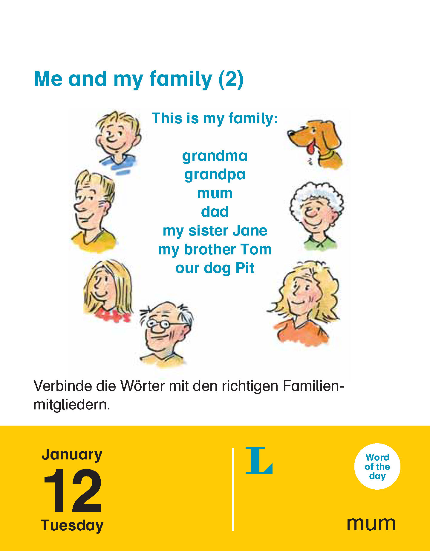 Langenscheidt Kinderkalender Englisch 2021