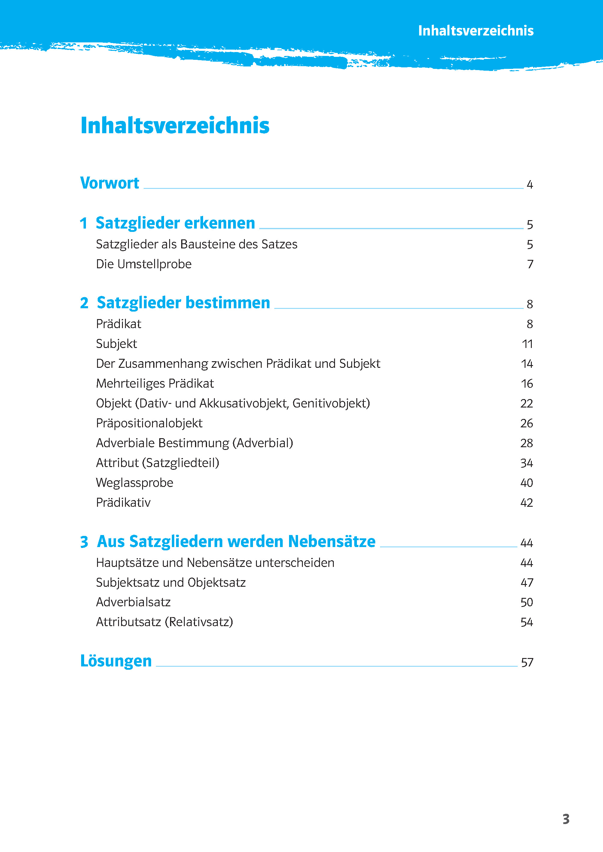 Klett 10-Minuten-Training Deutsch Grammatik Satzglieder bestimmen 5./6. Klasse