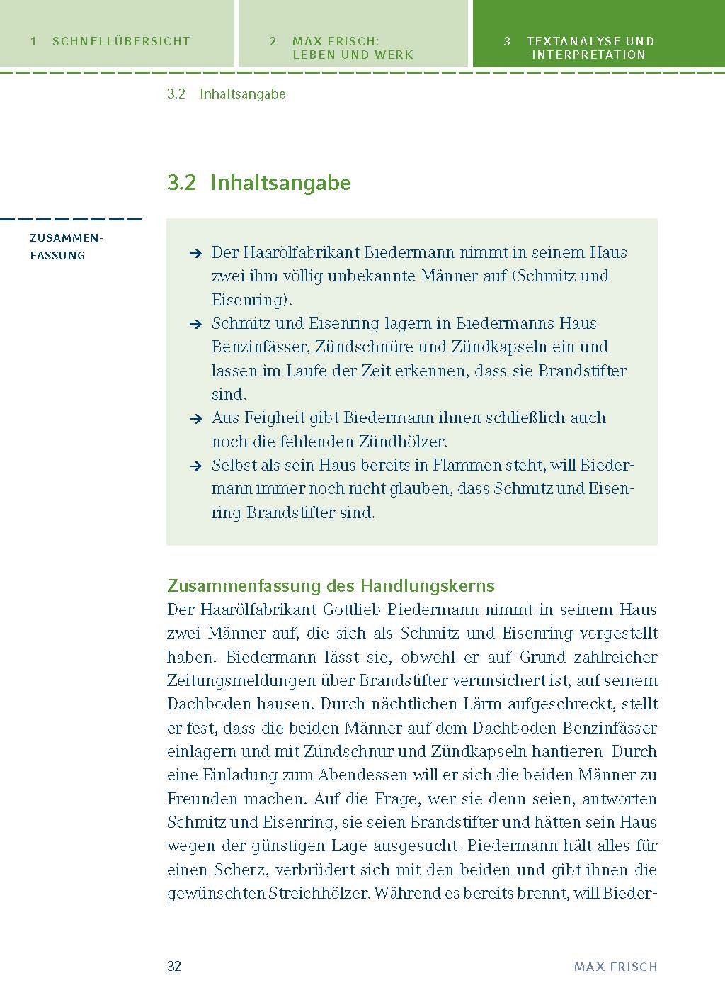 Biedermann und die Brandstifter von Max Frisch - Textanalyse und Interpretation