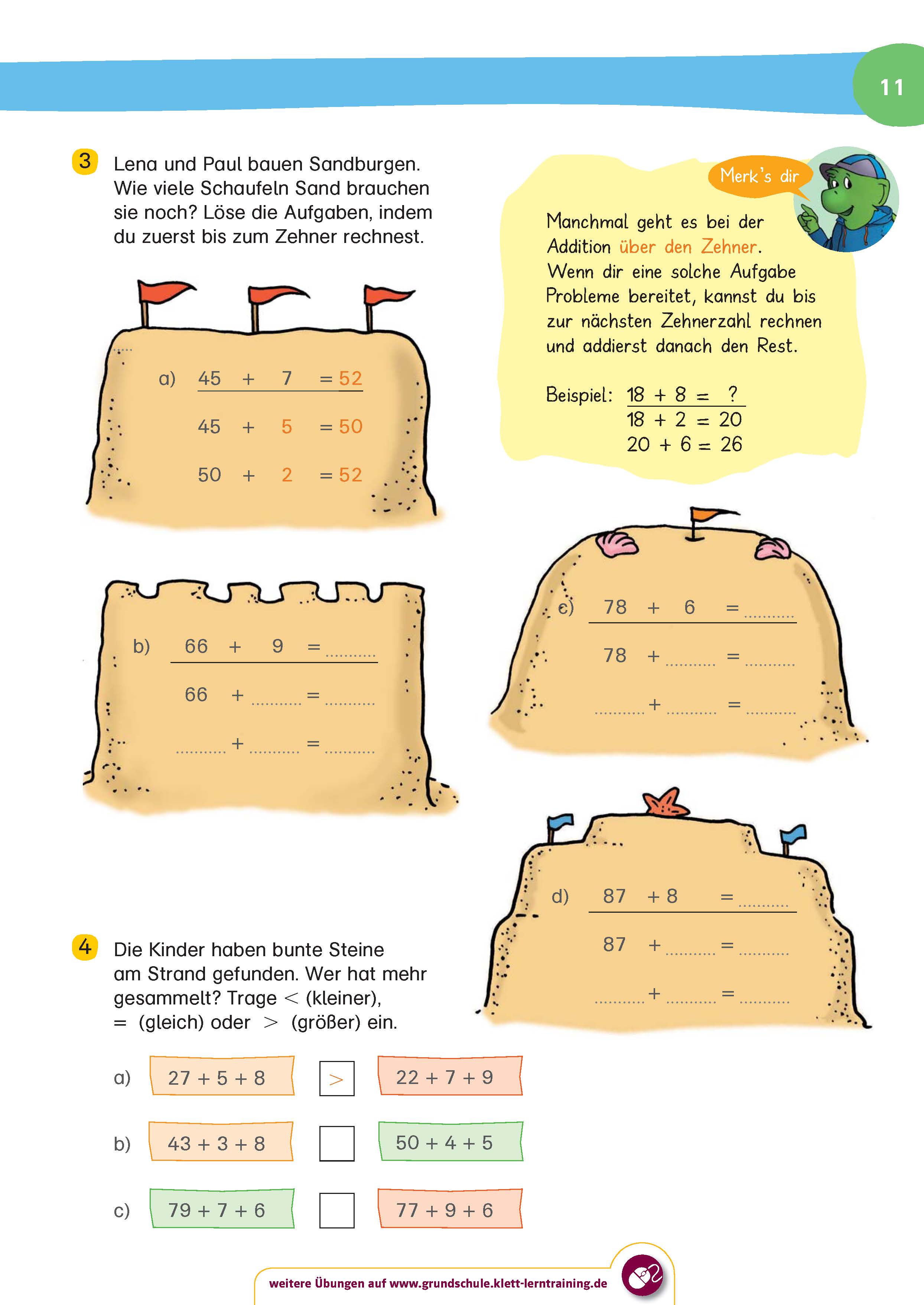 Klett So werde ich spitze! Mathe, Rechnen bis 100, 2. Klasse