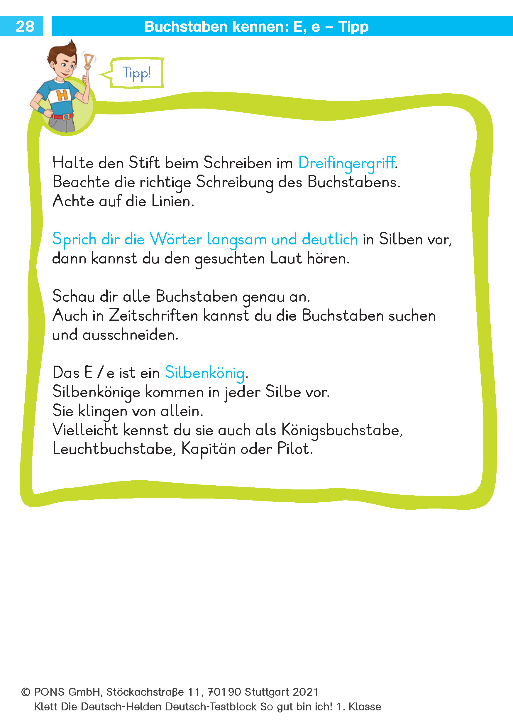 Klett Die Deutsch-Helden: Deutsch-Testblock So gut bin ich! 1. Klasse Klett Die Deutsch-Helden: Deutsch-Testblock So gut bin ich! 1. Klasse