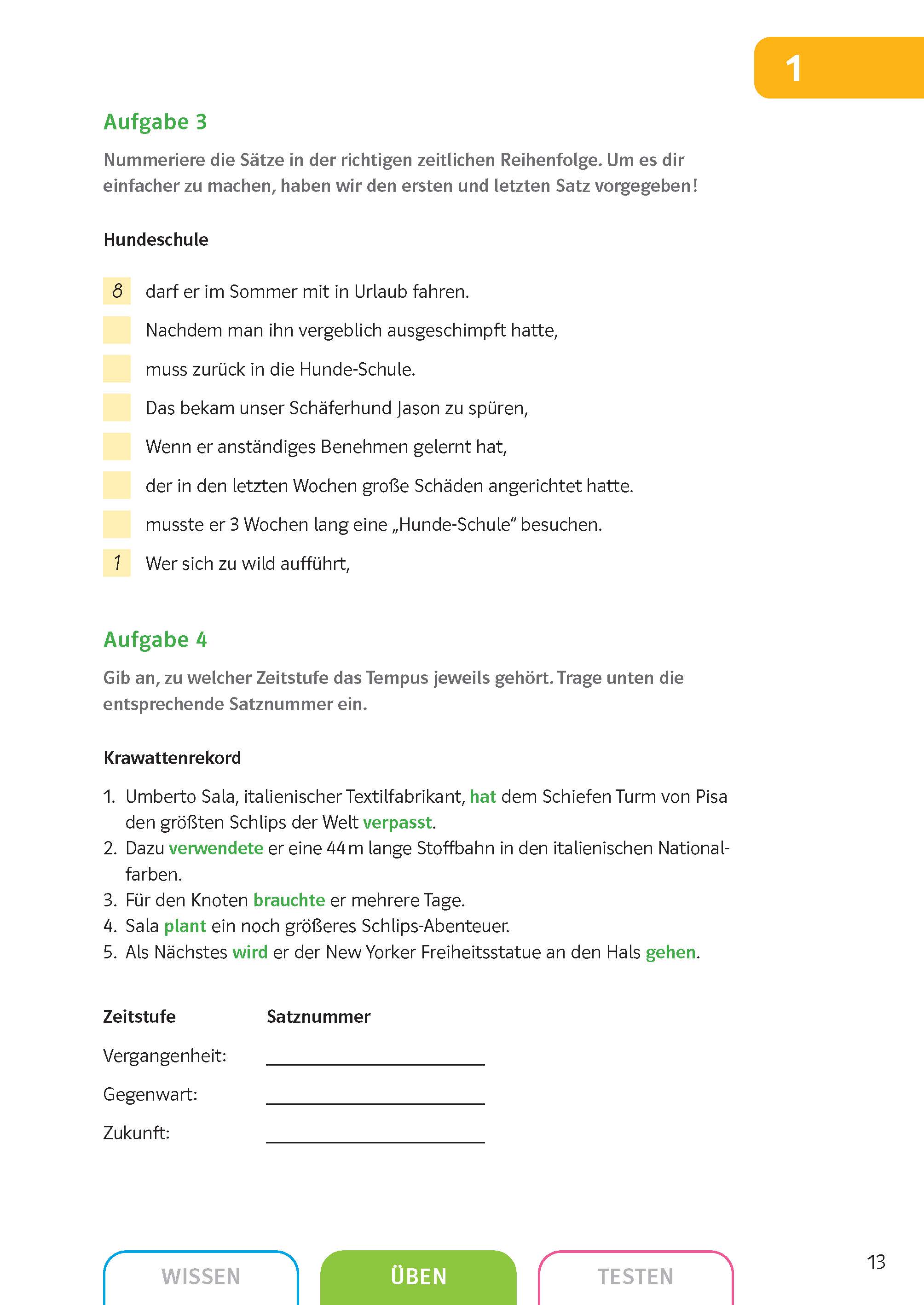 Klett Sicher in Deutsch Grammatik 7./8. Klasse