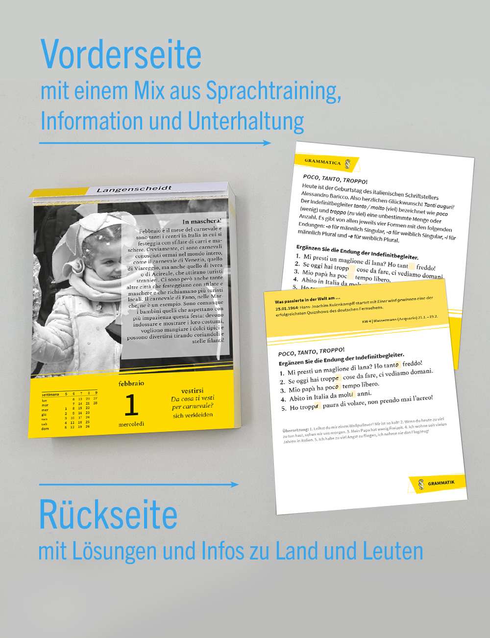 Langenscheidt Sprachkalender Italienisch 2023