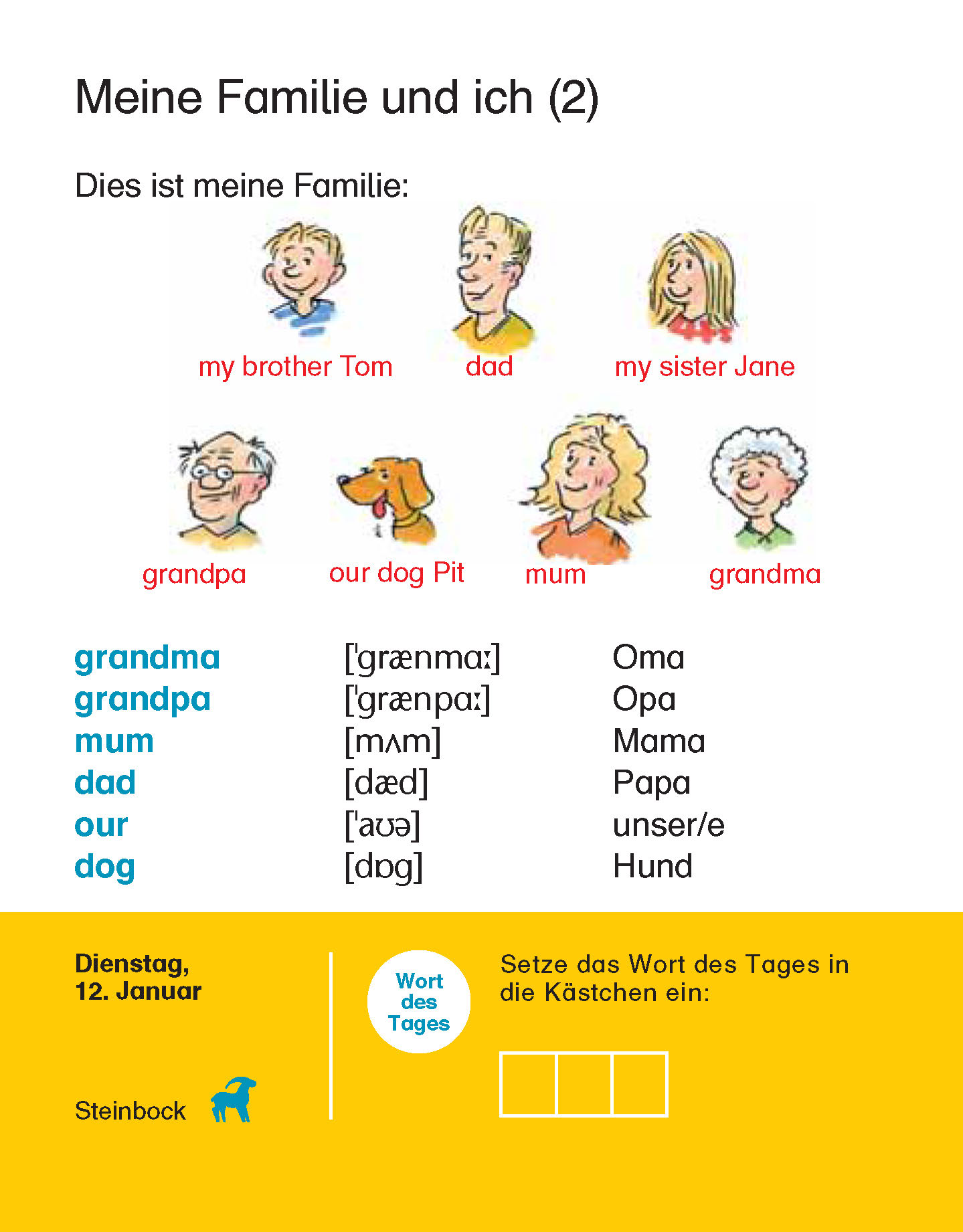 Langenscheidt Kinderkalender Englisch 2021
