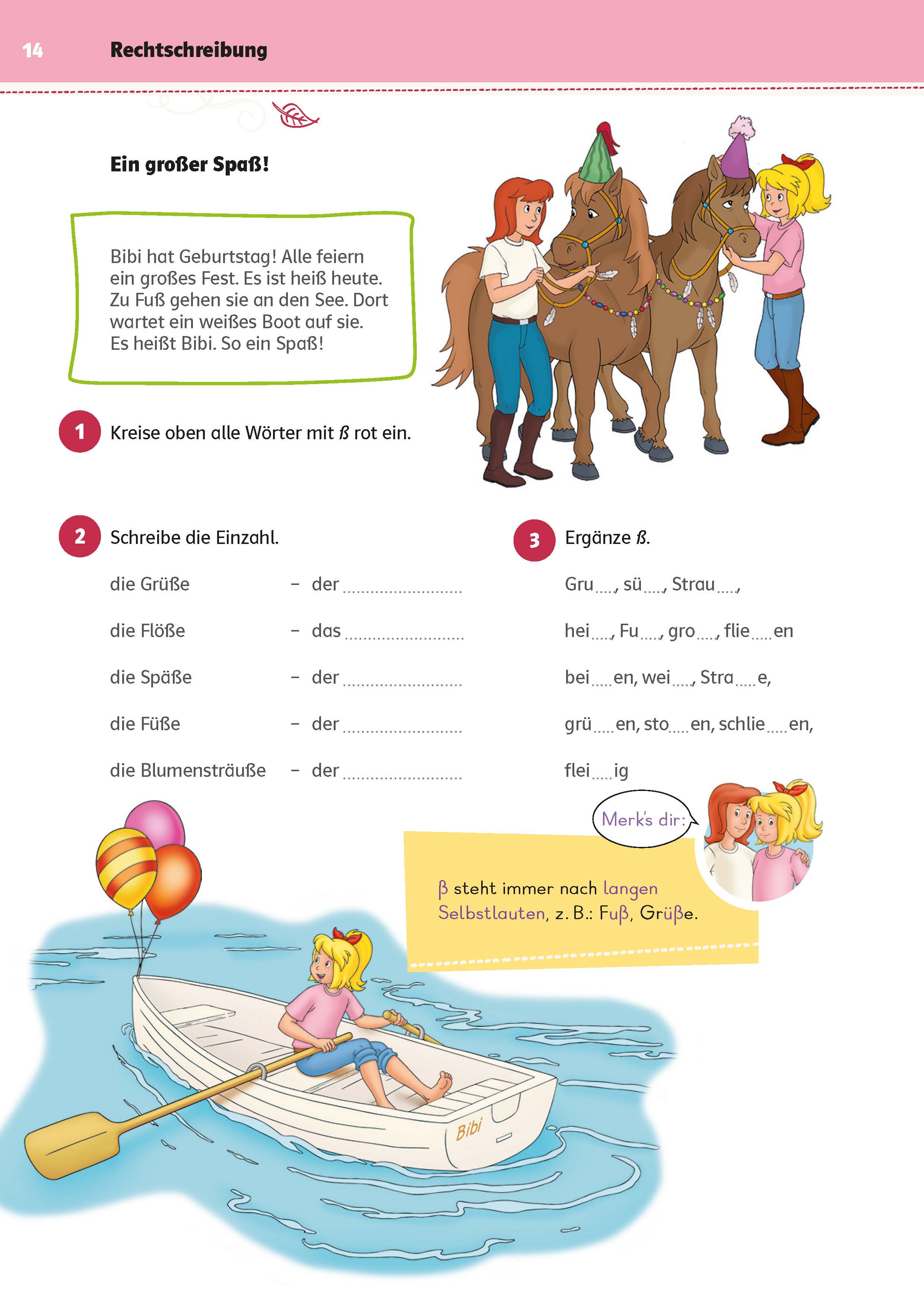 Bibi & Tina: Mein Übungsbuch für die 2. Klasse