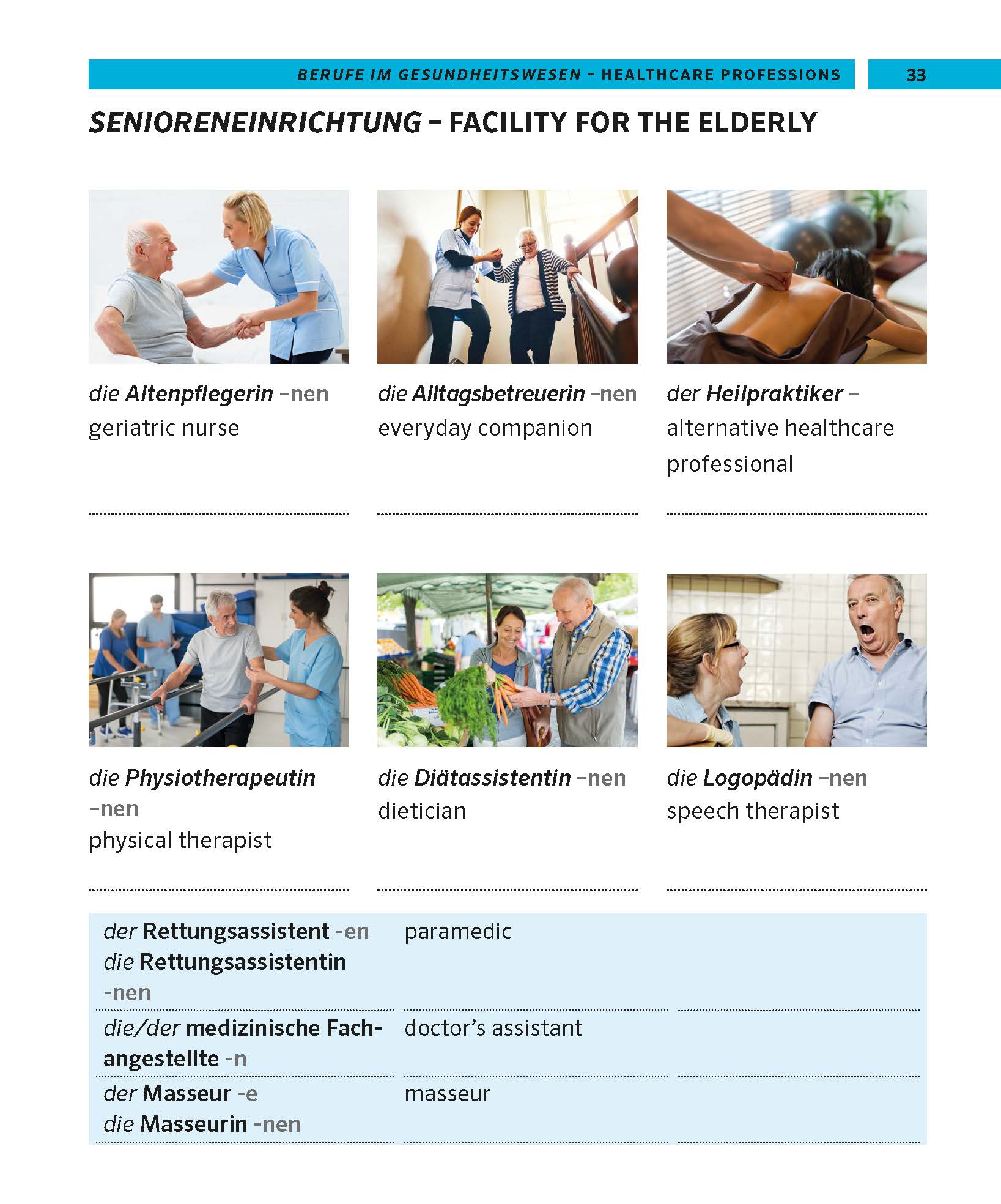 PONS Bildwörterbuch Deutsch für Pflegekräfte