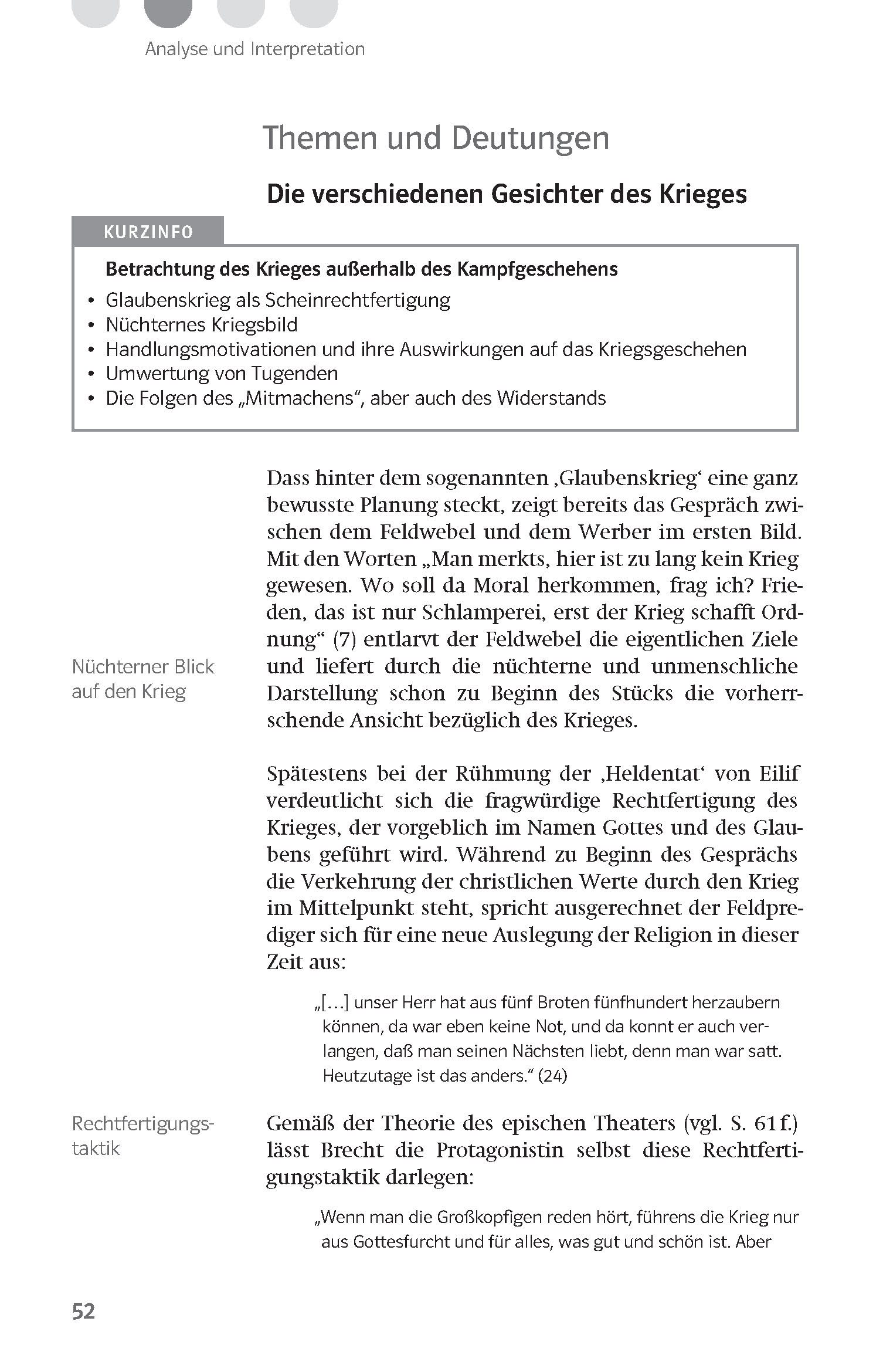 Klett Lektürehilfen Bertolt Brecht, Mutter Courage und ihre Kinder