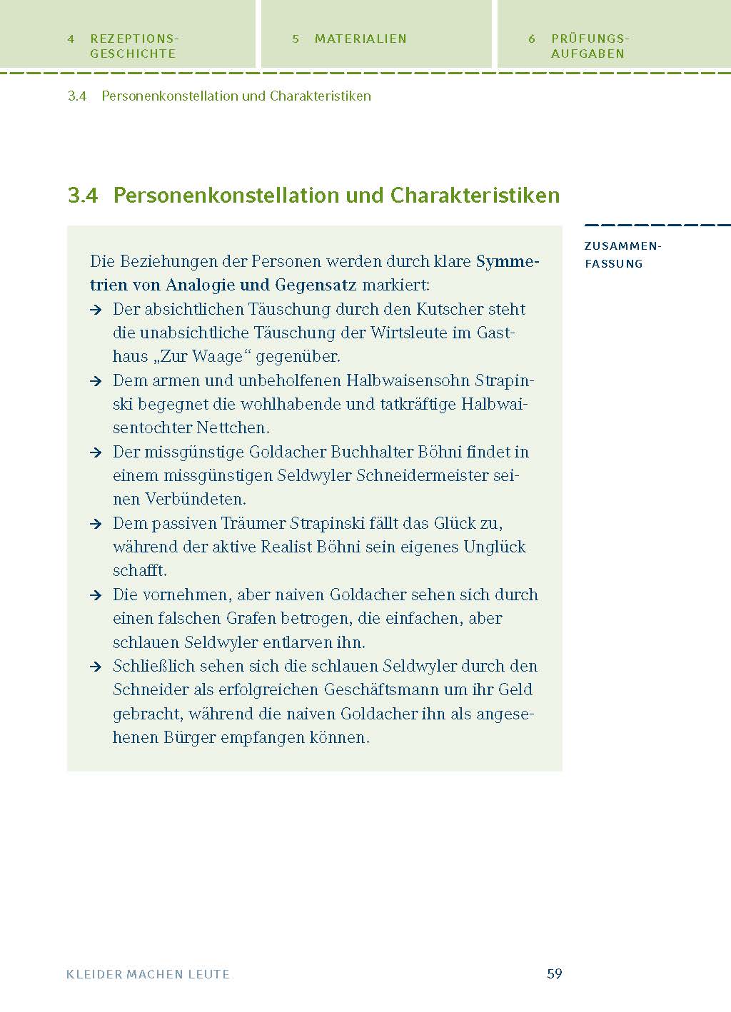 Kleider machen Leute von Gottfried Keller- Textanalyse und Interpretation