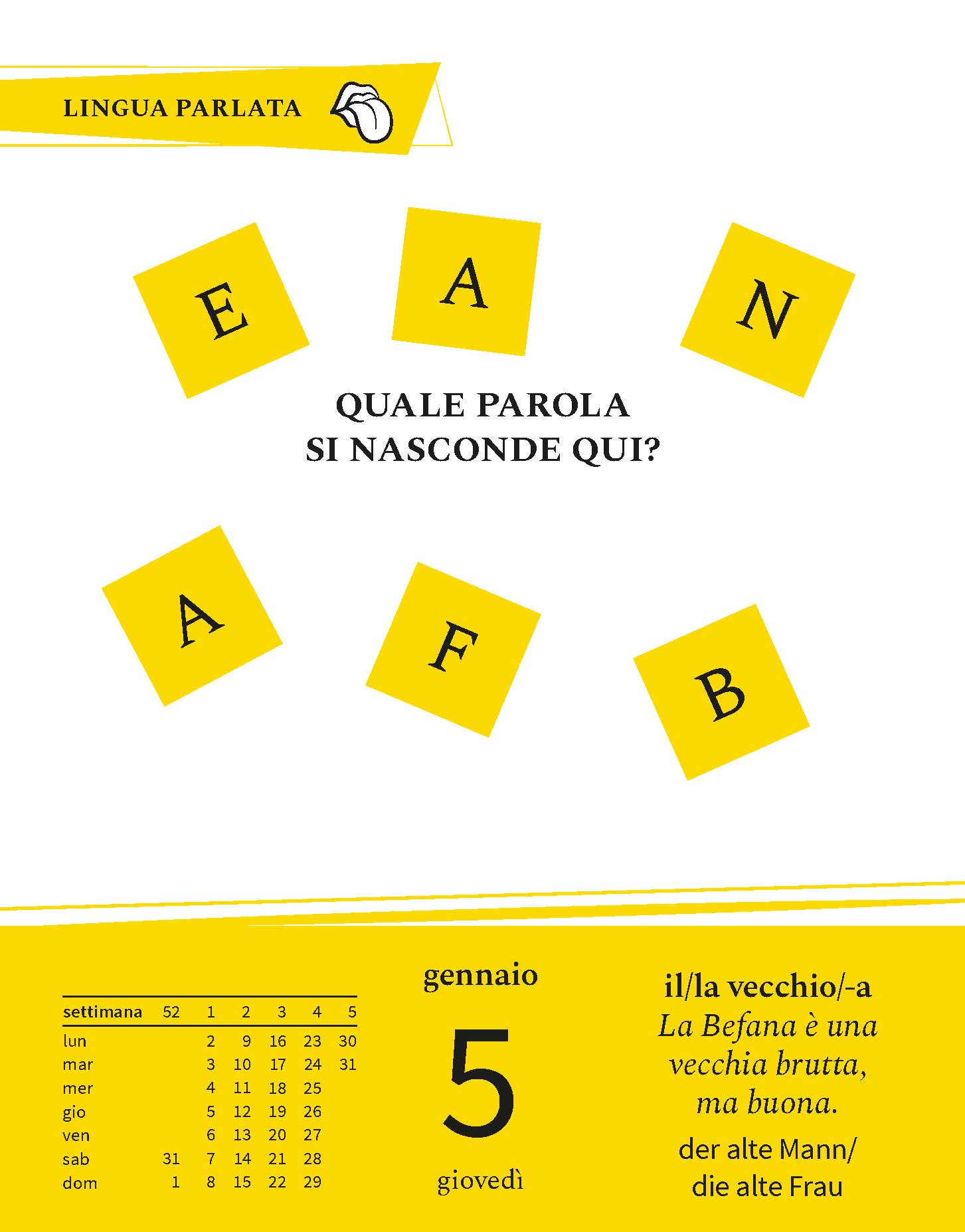 Langenscheidt Sprachkalender Italienisch 2023