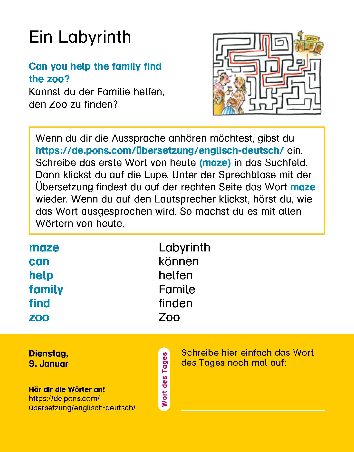 Langenscheidt Kinderkalender Englisch 2024 Langenscheidt Kinderkalender Englisch 2024