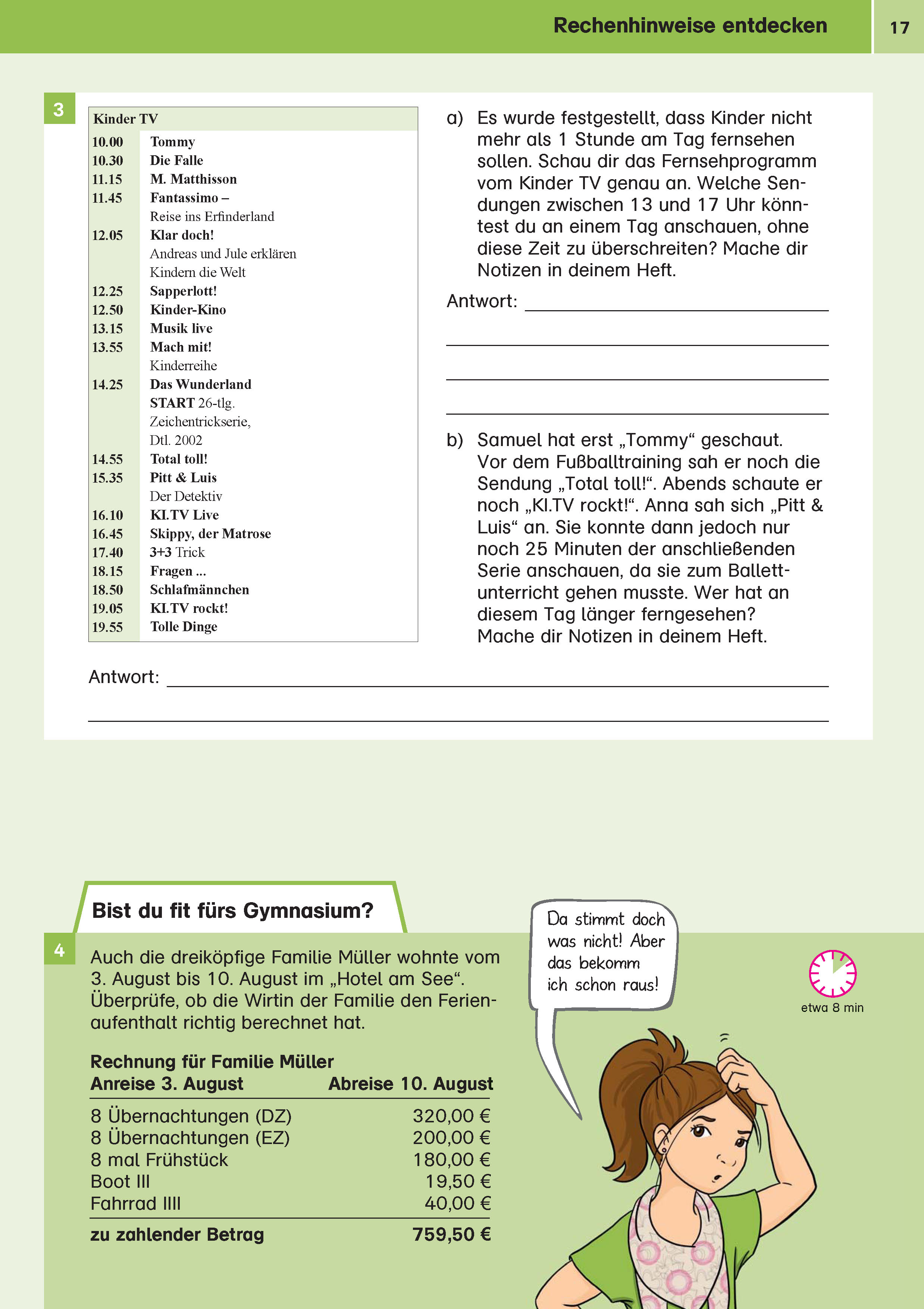 Klett Sicher ins Gymnasium Textaufgaben/Sachaufgaben 4. Klasse