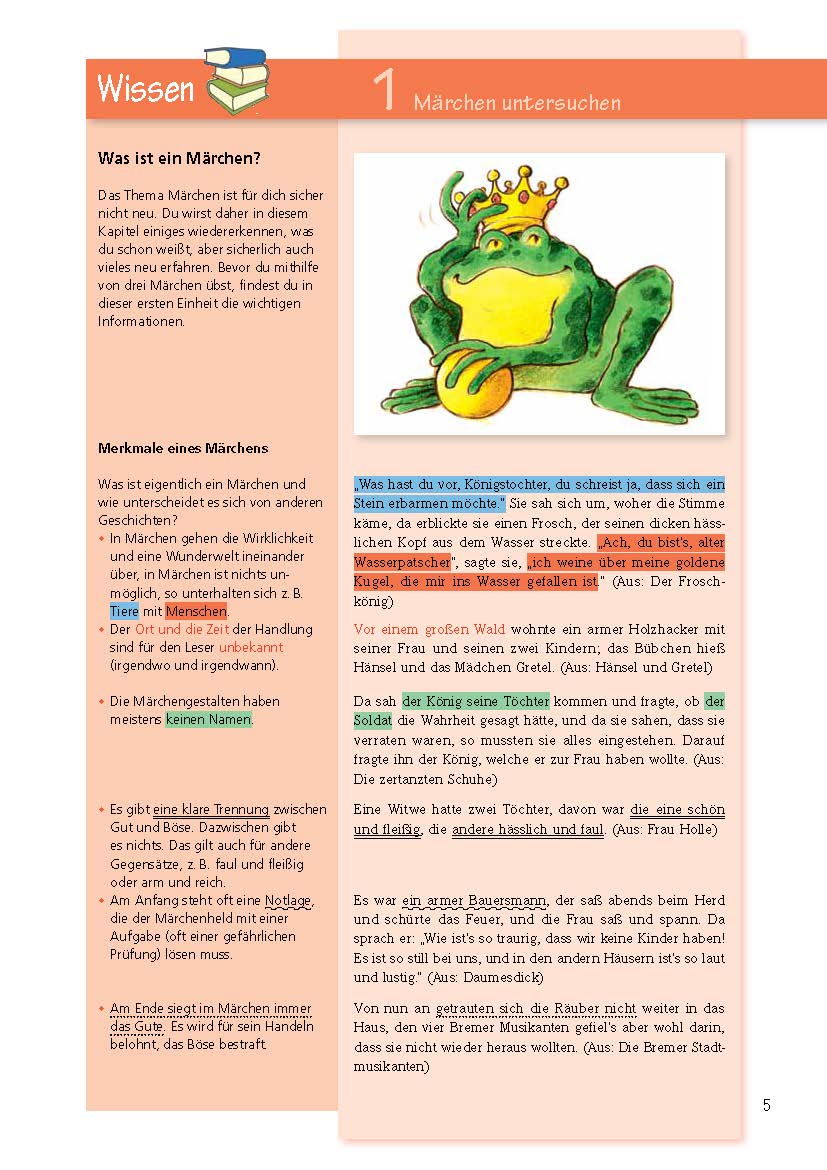 Königs Lernhilfen: Auf den Punkt gebracht: Märchen, Sagen und Fabeln untersuchen – Klasse 5/6 – Deutsch