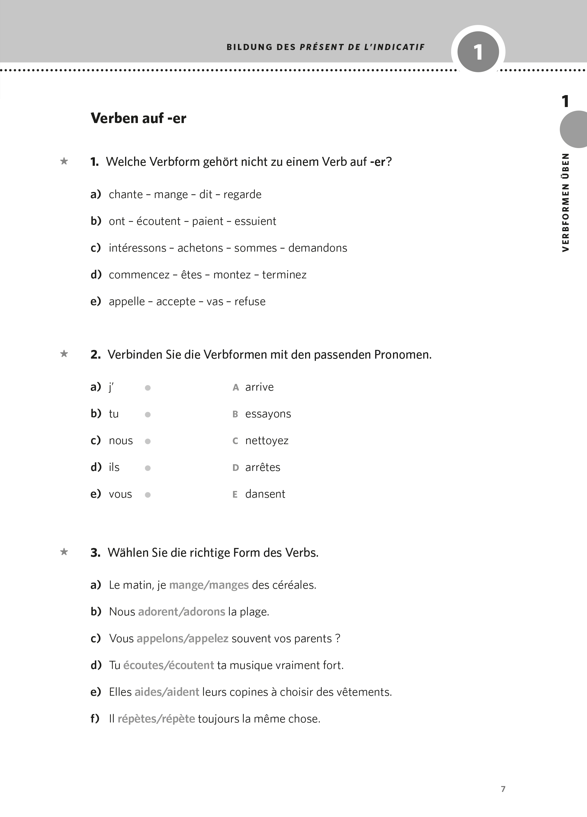 PONS Verben & Zeiten trainieren Französisch