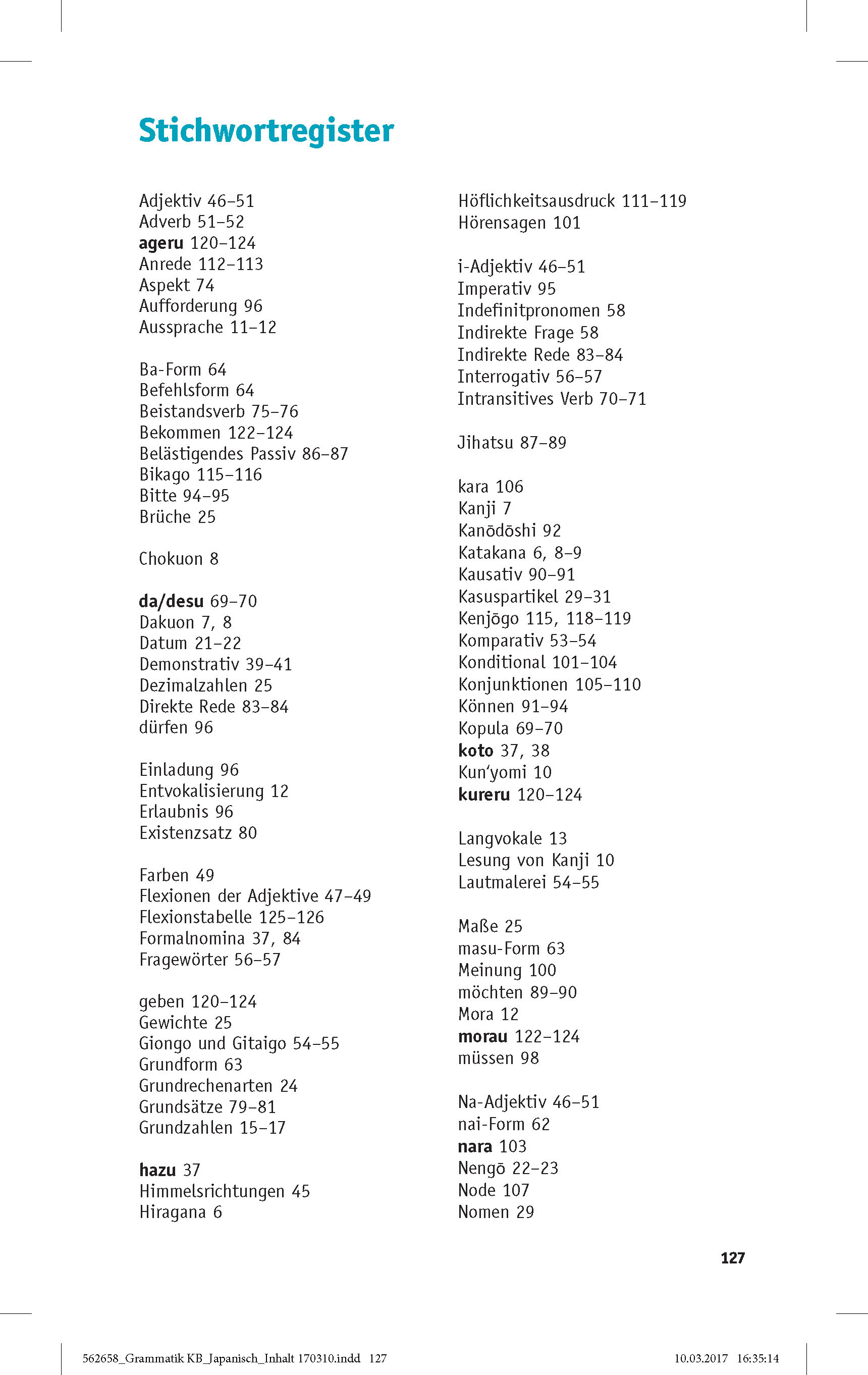 PONS Grammatik kurz und bündig Japanisch PONS Grammatik kurz und bündig Japanisch