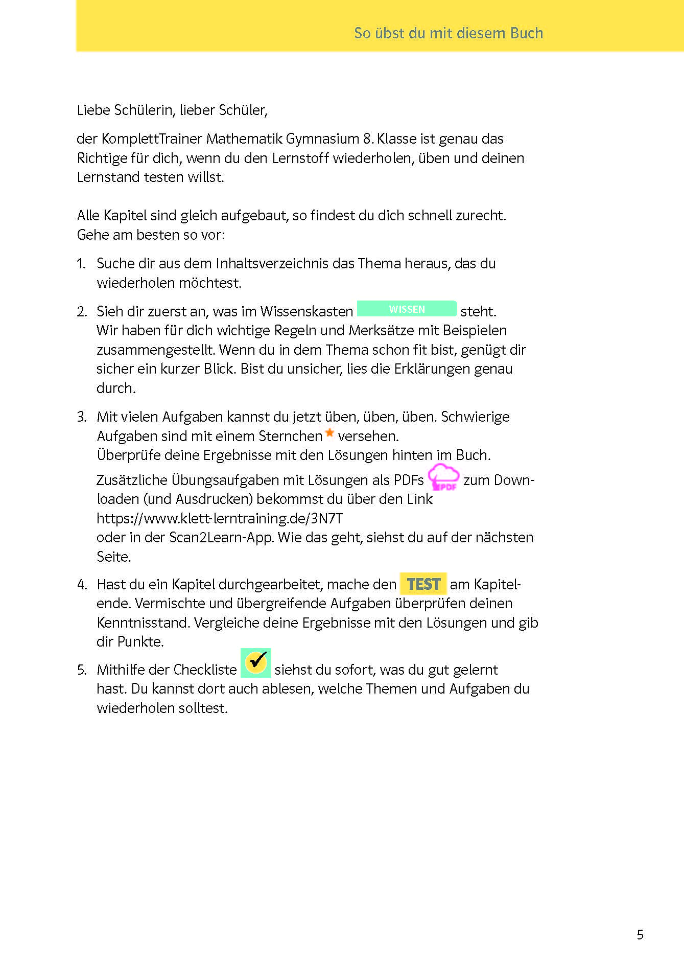 Klett KomplettTrainer Gymnasium Mathematik 8. Klasse