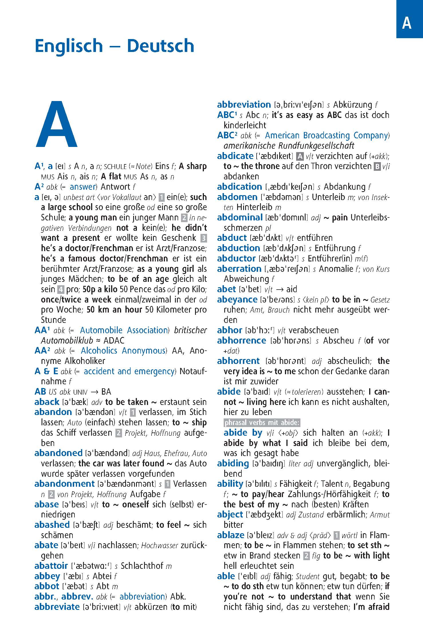 Langenscheidt Matura-Wörterbuch Englisch