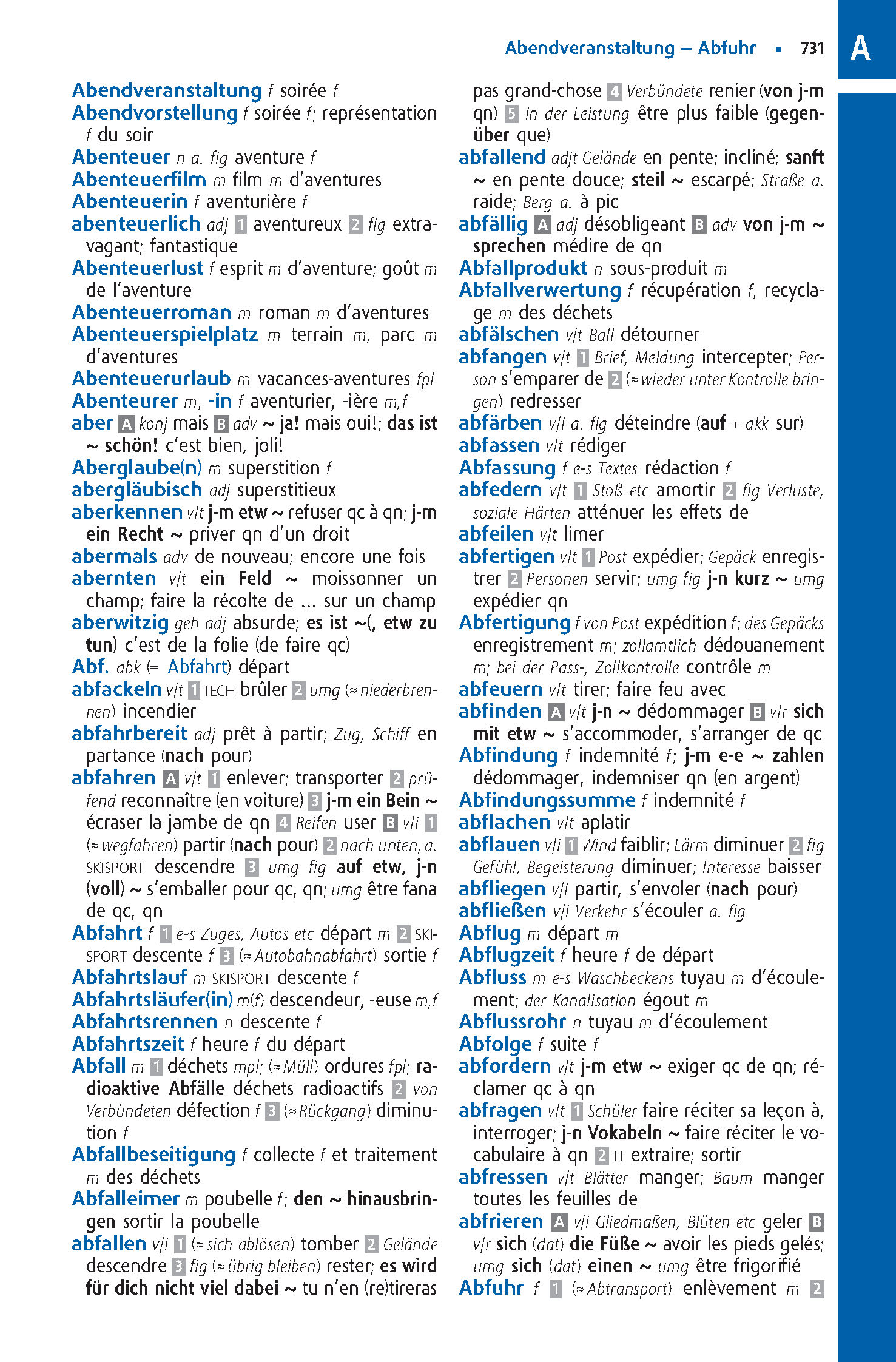 Langenscheidt Abitur-Wörterbuch Französisch Klausurausgabe