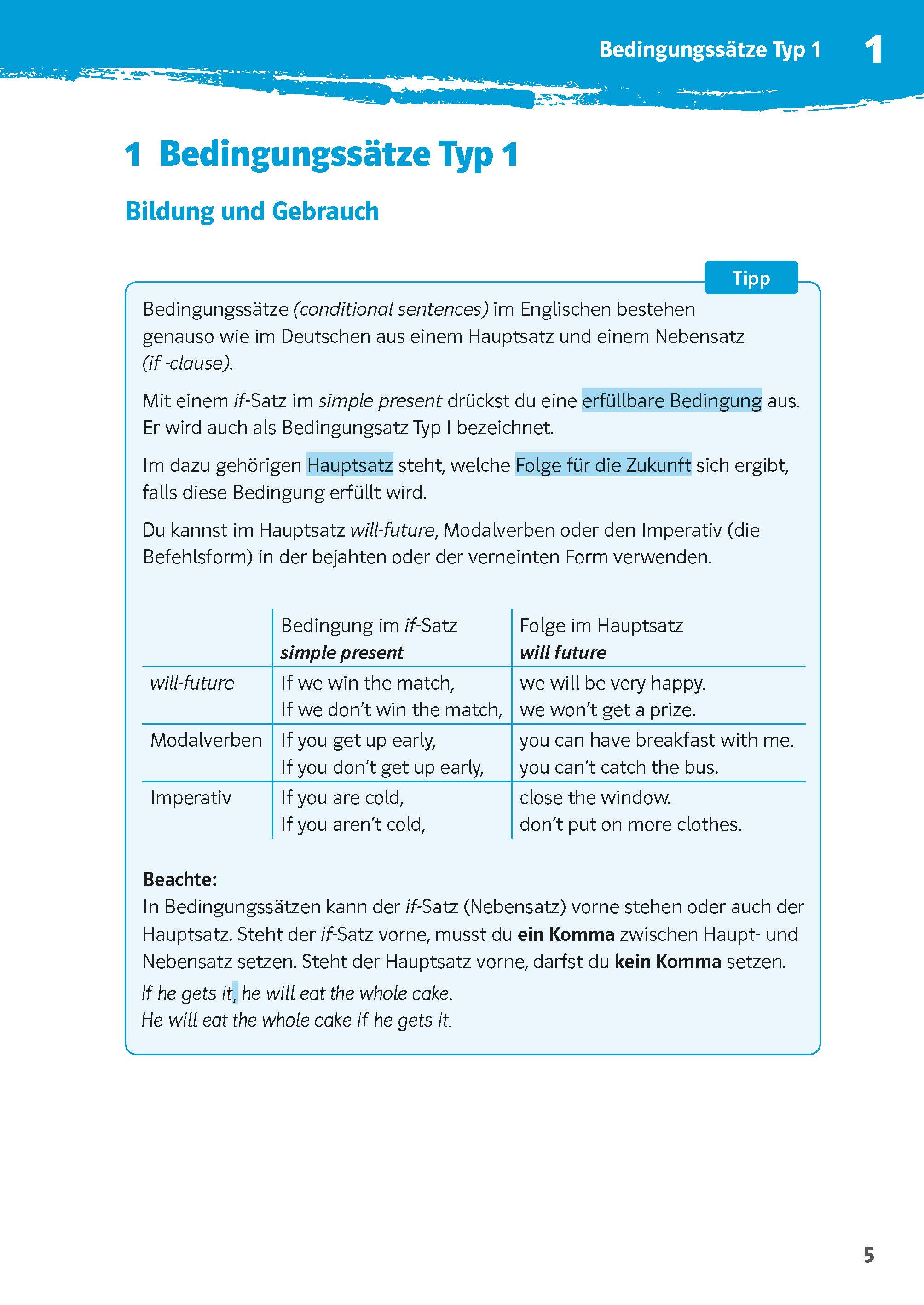 Klett 10-Minuten-Training Englisch Grammatik If-Clauses 6.-8. Klasse Klett 10-Minuten-Training Englisch Grammatik If-Clauses 6.-8. Klasse