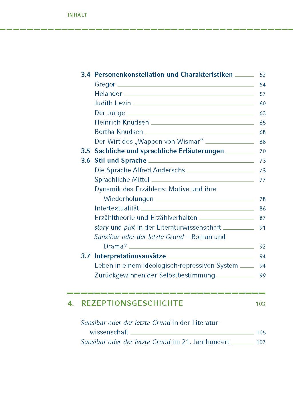 Sansibar oder der letzte Grund von Alfred Andersch.
