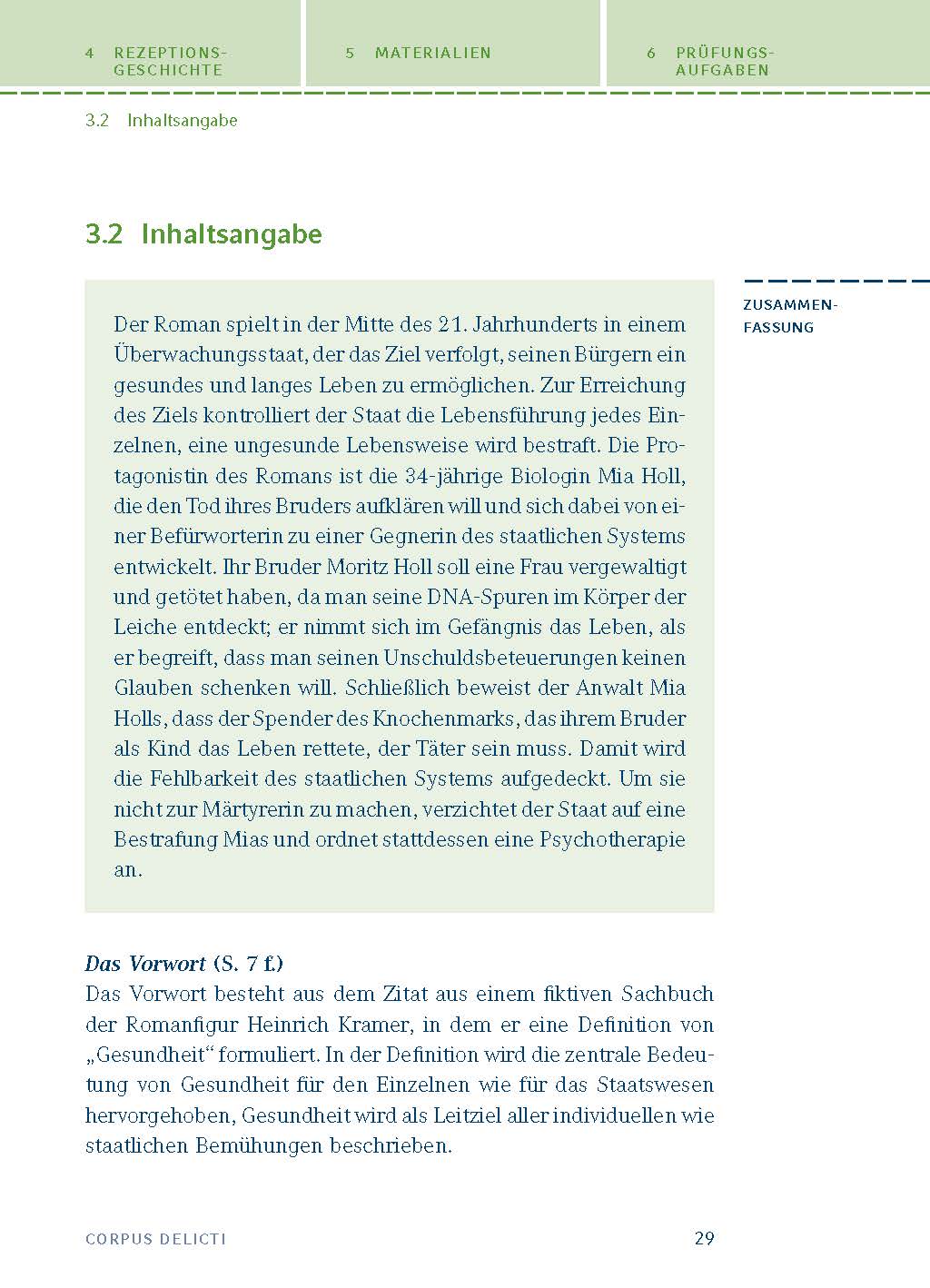 Corpus Delicti von Juli Zeh - Textanalyse und Interpretation