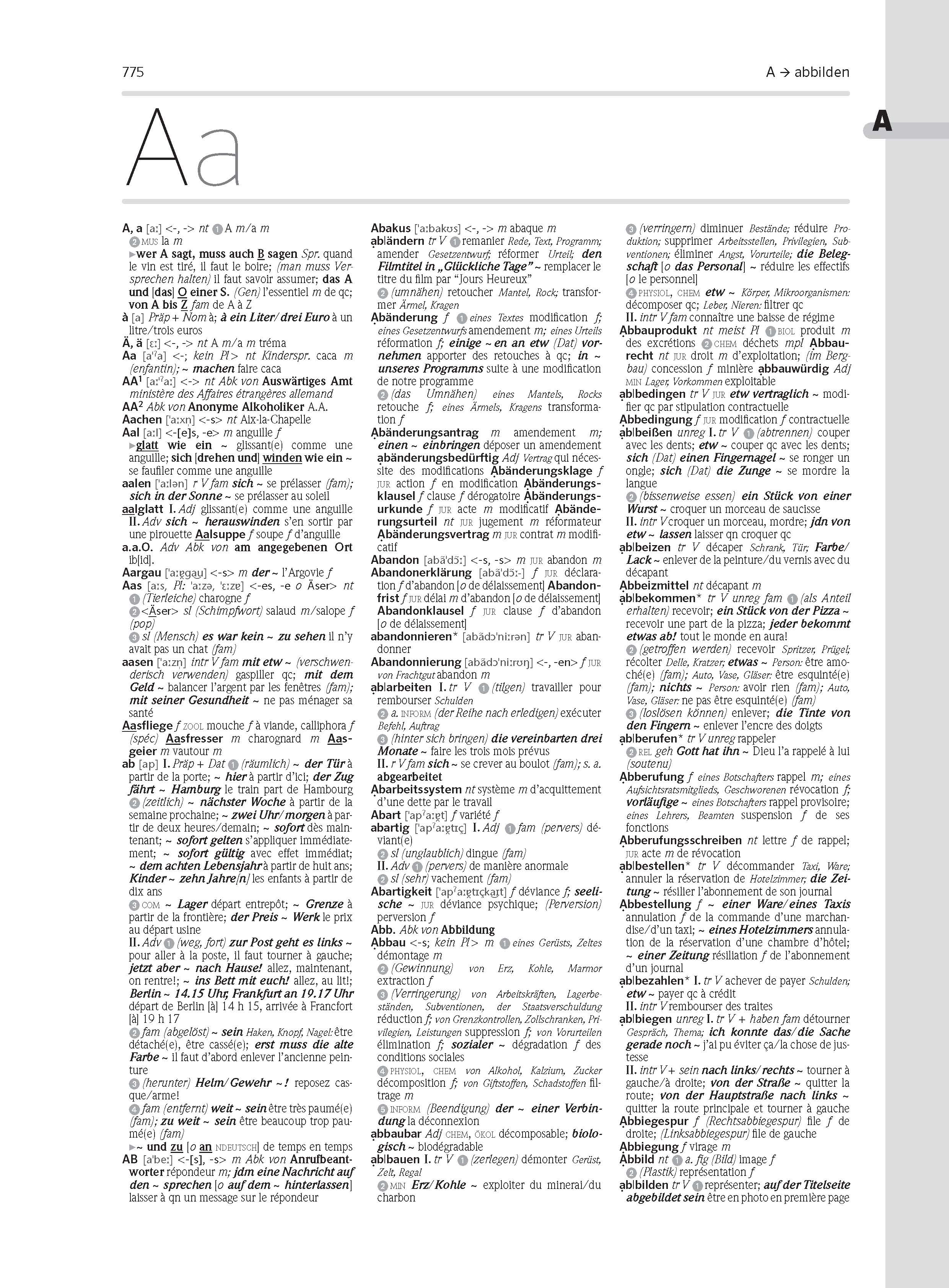 PONS Großwörterbuch Französisch