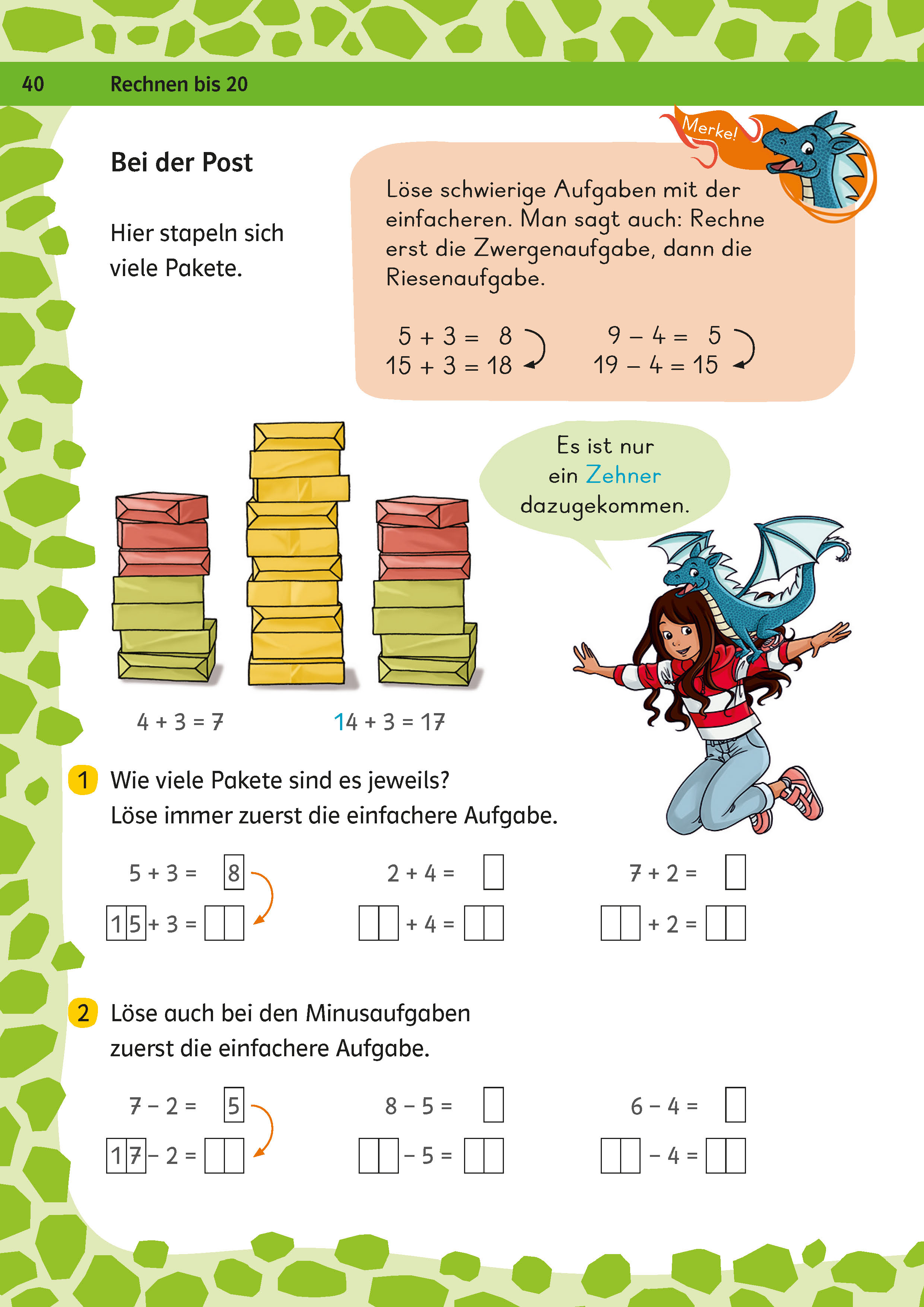 Klett Team Drachenstark: Das große Trainingsbuch Mathe 1. Klasse