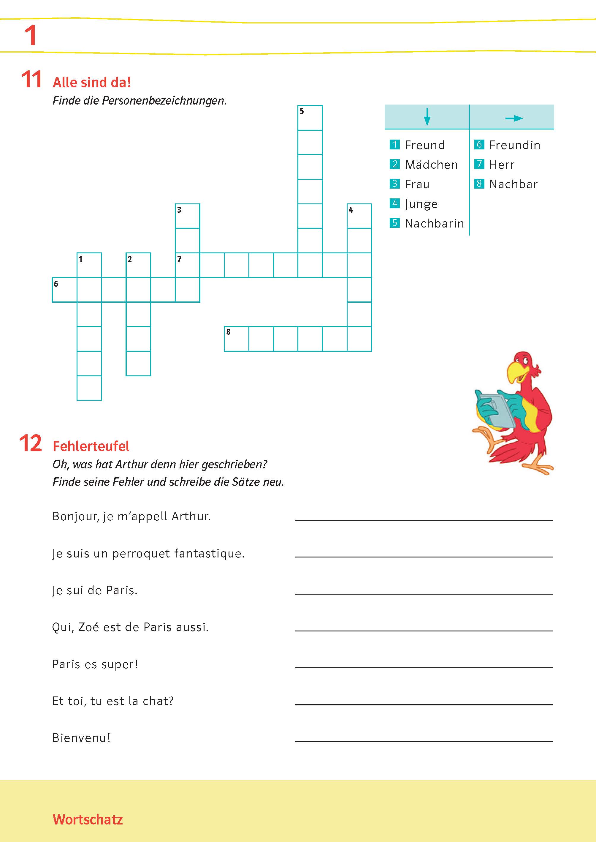 Découvertes 1 (ab 2020) - Übungsblock zum Schulbuch 1. Lernjahr