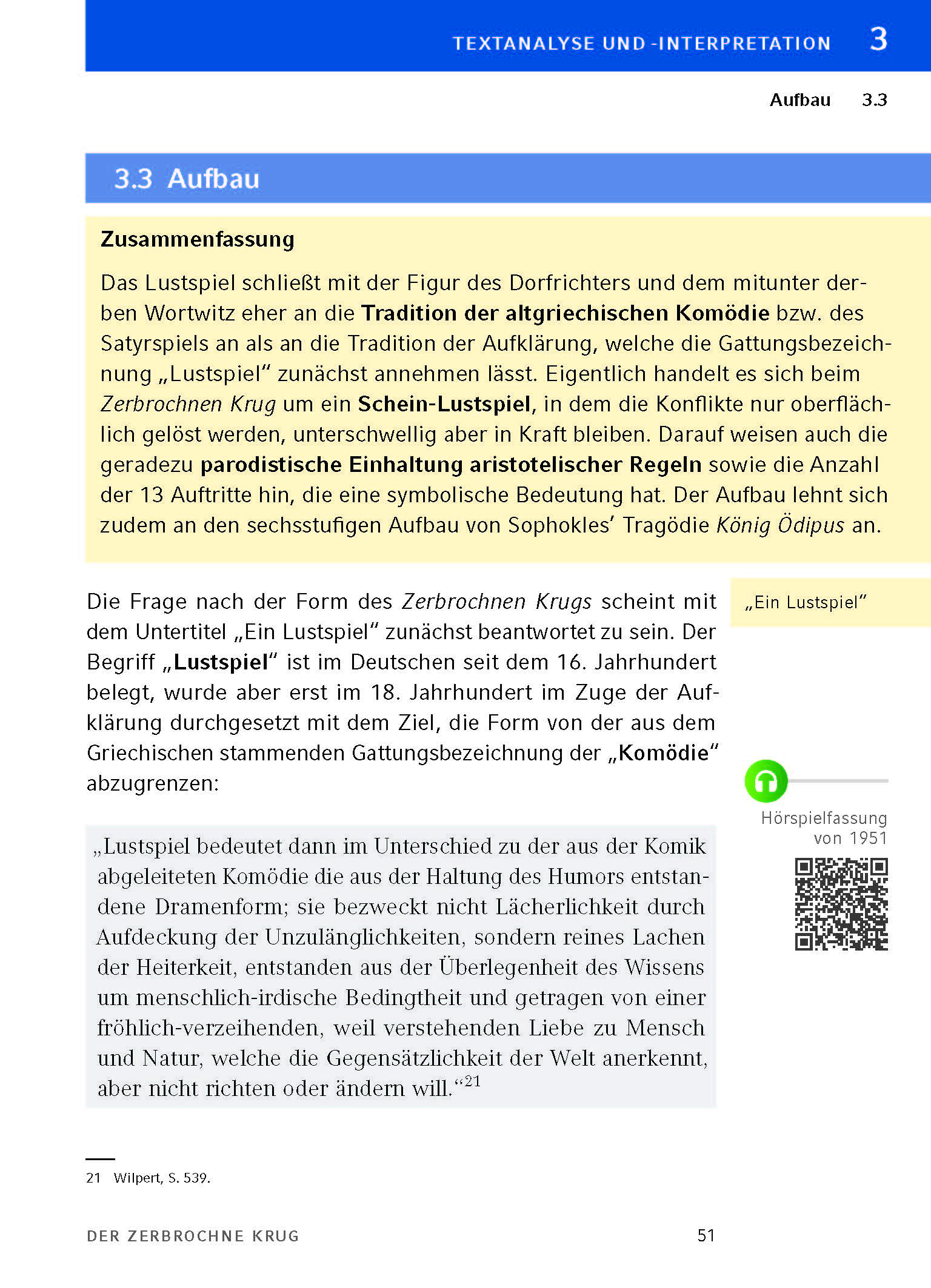 Der zerbrochne Krug von Heinrich von Kleist. - Textanalyse und Interpretation (incl. Variant)
