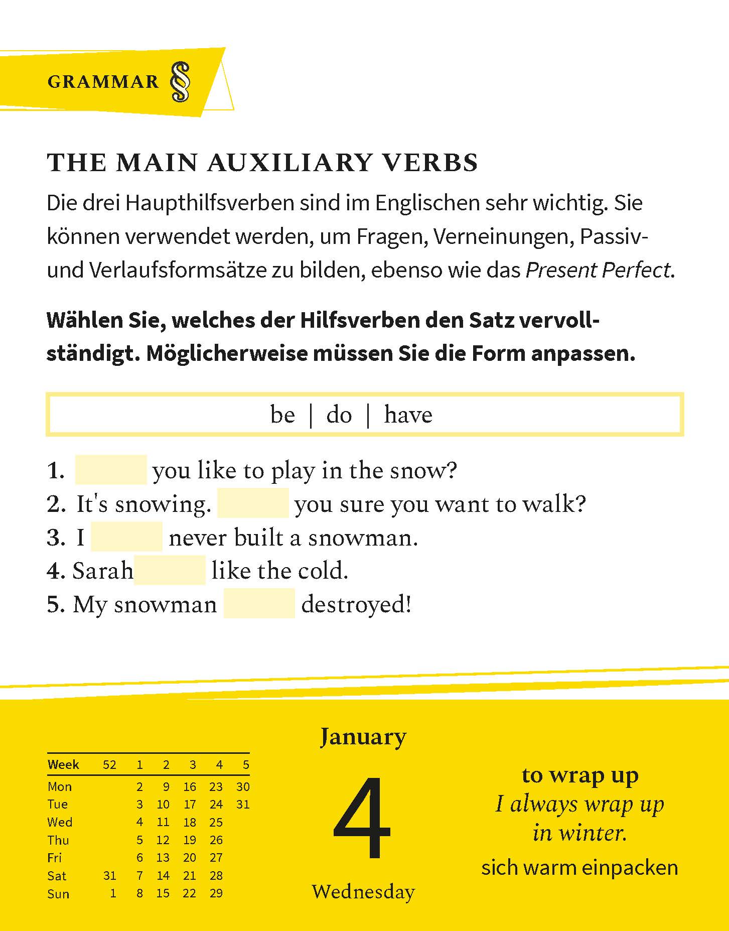 Langenscheidt Sprachkalender Englisch 2023