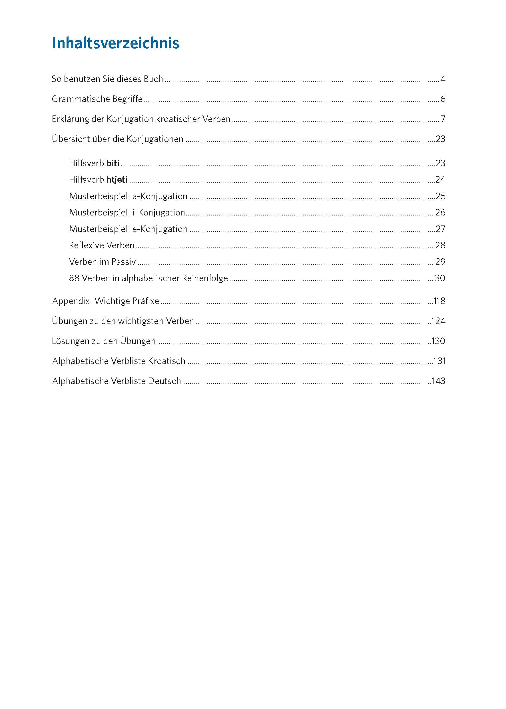 PONS Verbtabellen Kroatisch