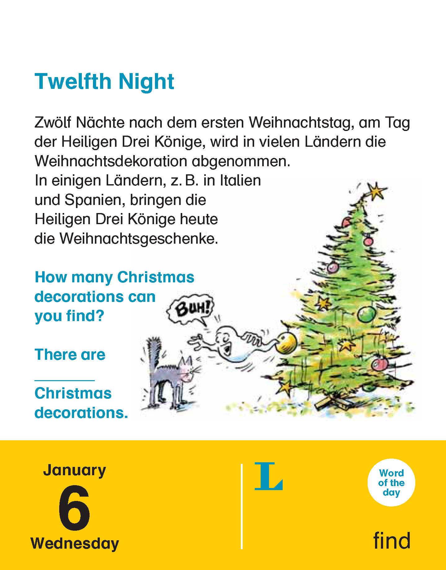 Langenscheidt Kinderkalender Englisch 2021