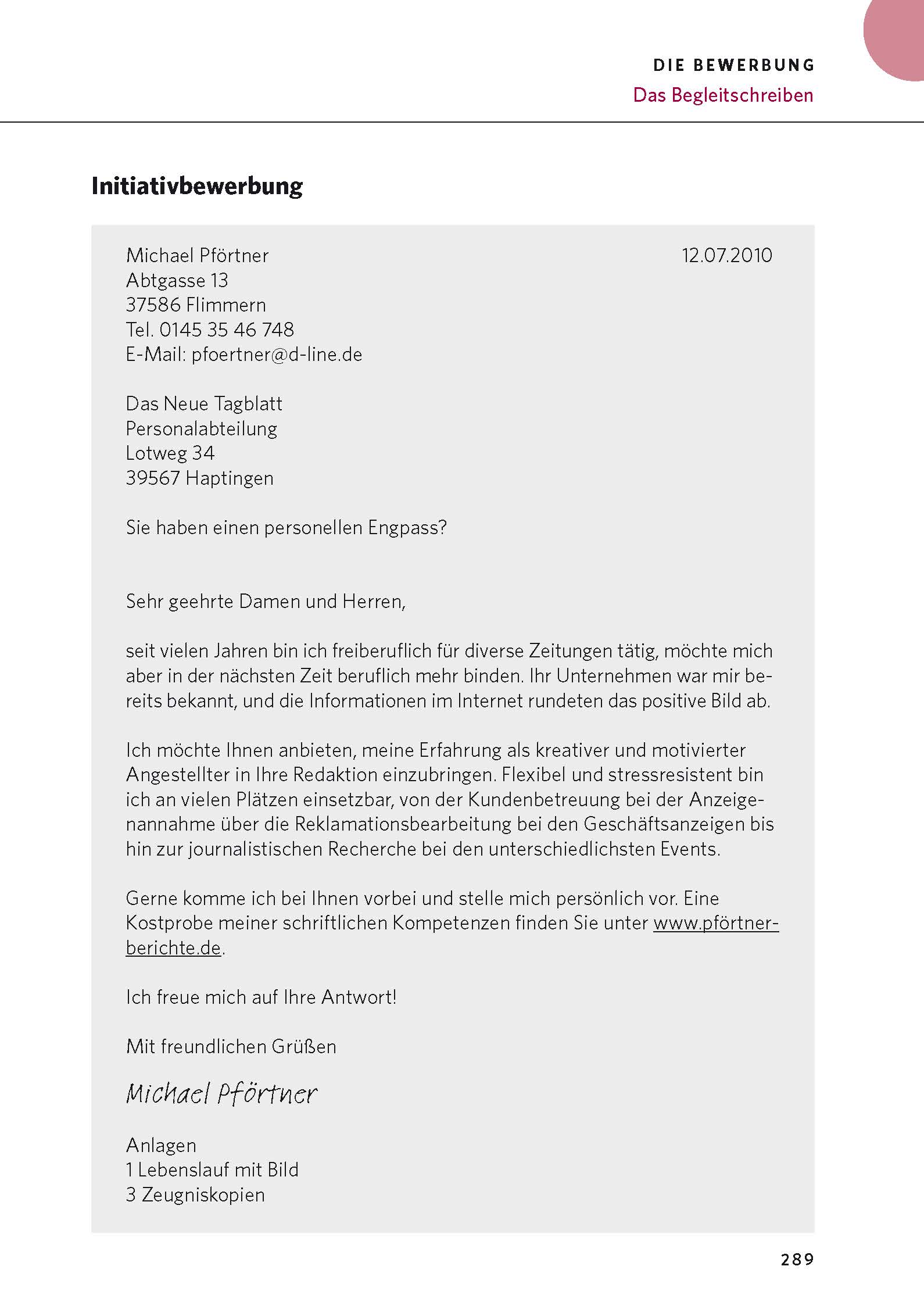 PONS Briefe, E-Mails & Bewerbungen