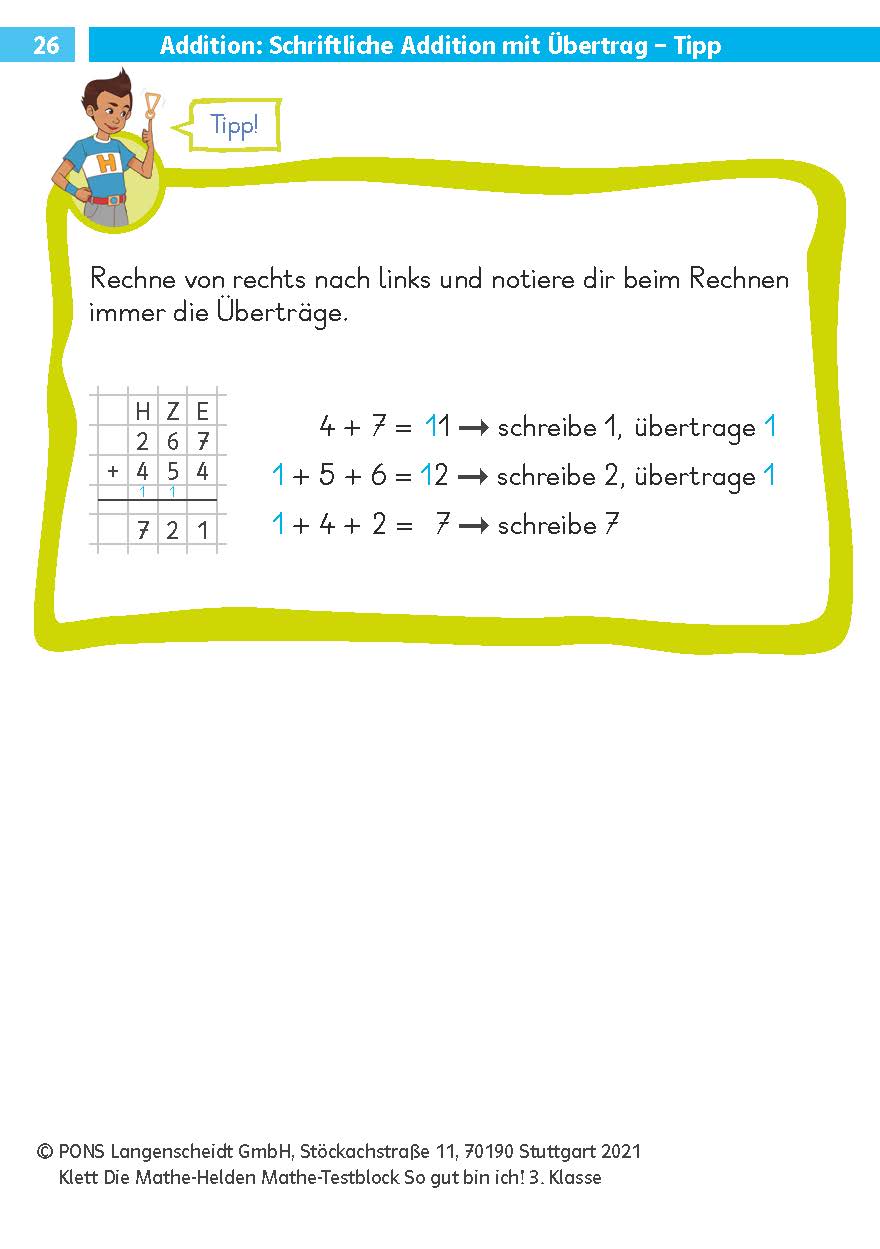 Klett Die Mathe-Helden: Mathe-Testblock So gut bin ich! 3. Klasse