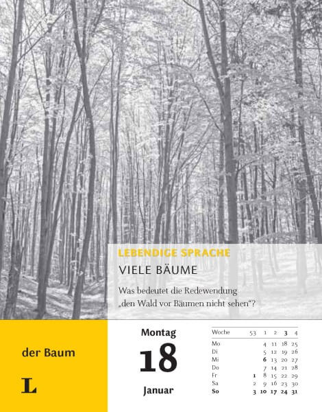 Langenscheidt Sprachkalender Deutsch als Fremdsprache 2021
